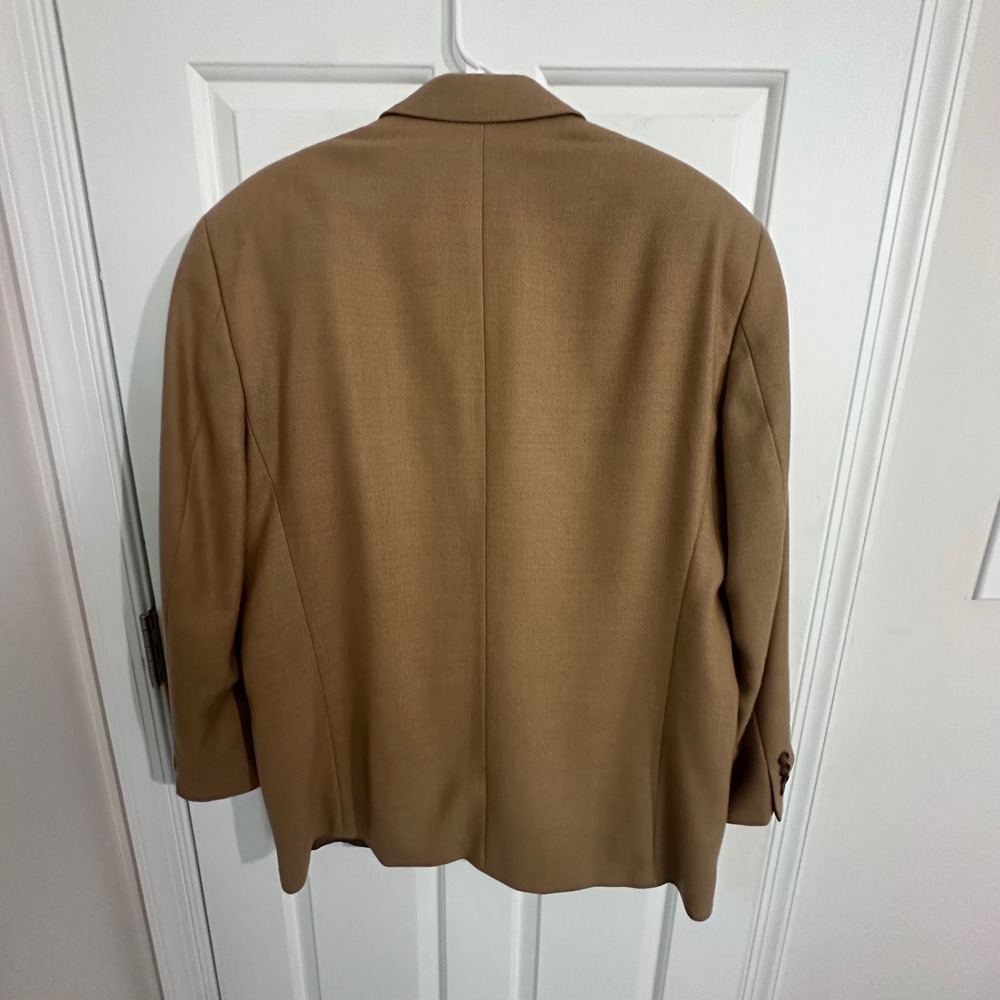 Ralph Lauren Dillard's Men's 42R Beige Brown 90% Wool 10% Cashmere Blazer - Picture 9 of 9